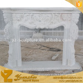 Europe Sandstone Fireplace Surround Carving child angel